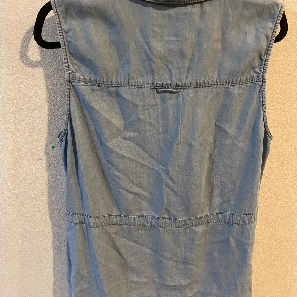 Sanctuary Women's Day Trip Chambray Utility Vest Size Large - Picture 4 of 6